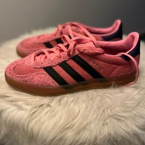 Pink adidas gazelle